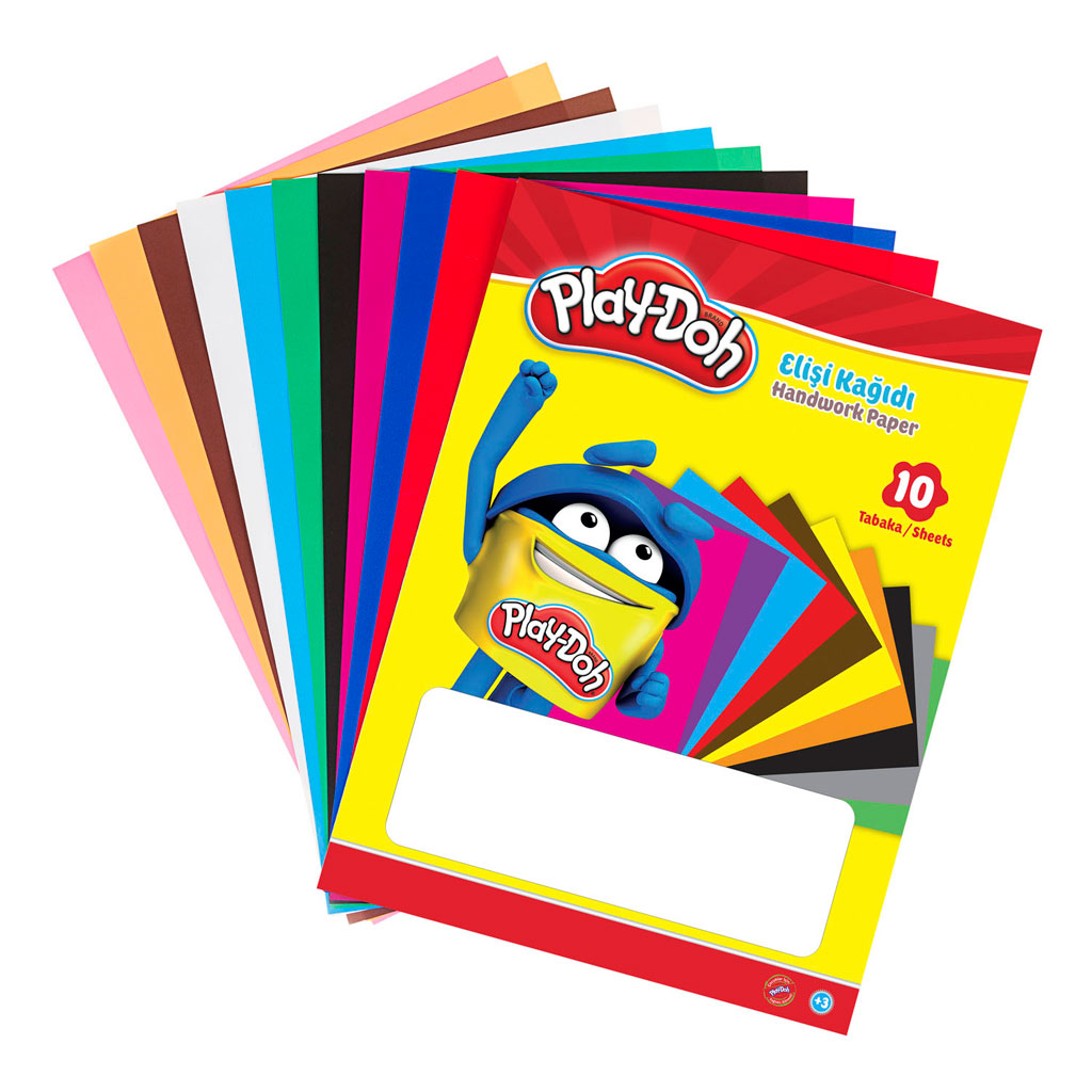 Play-Doh Elişi Kağıdı 10 Renk Poşetli