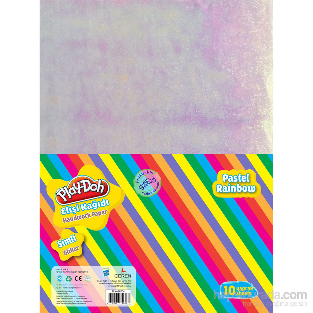 Play-Doh Simli Elişi Kağıdı Zarflı 10 Renk Model3