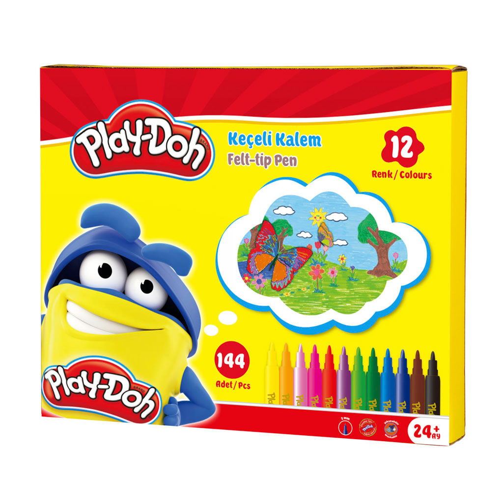 Play-Doh Keçeli Kalem 12 Renk 