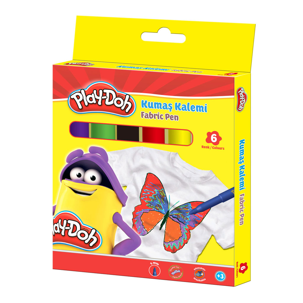 Play-Doh Kumaş Kalemi 6 Renk