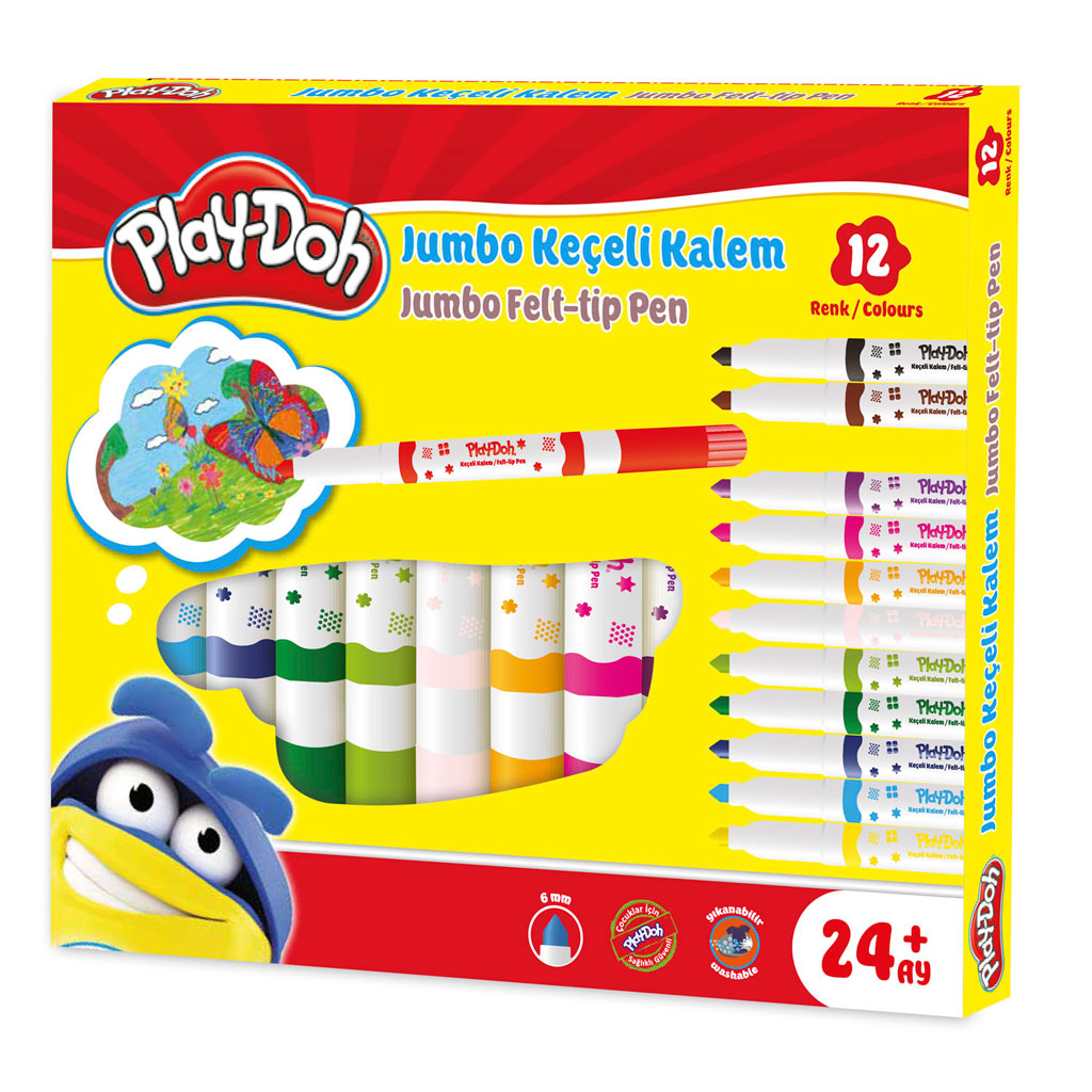 Play-Doh Jumbo Keçeli Kalem