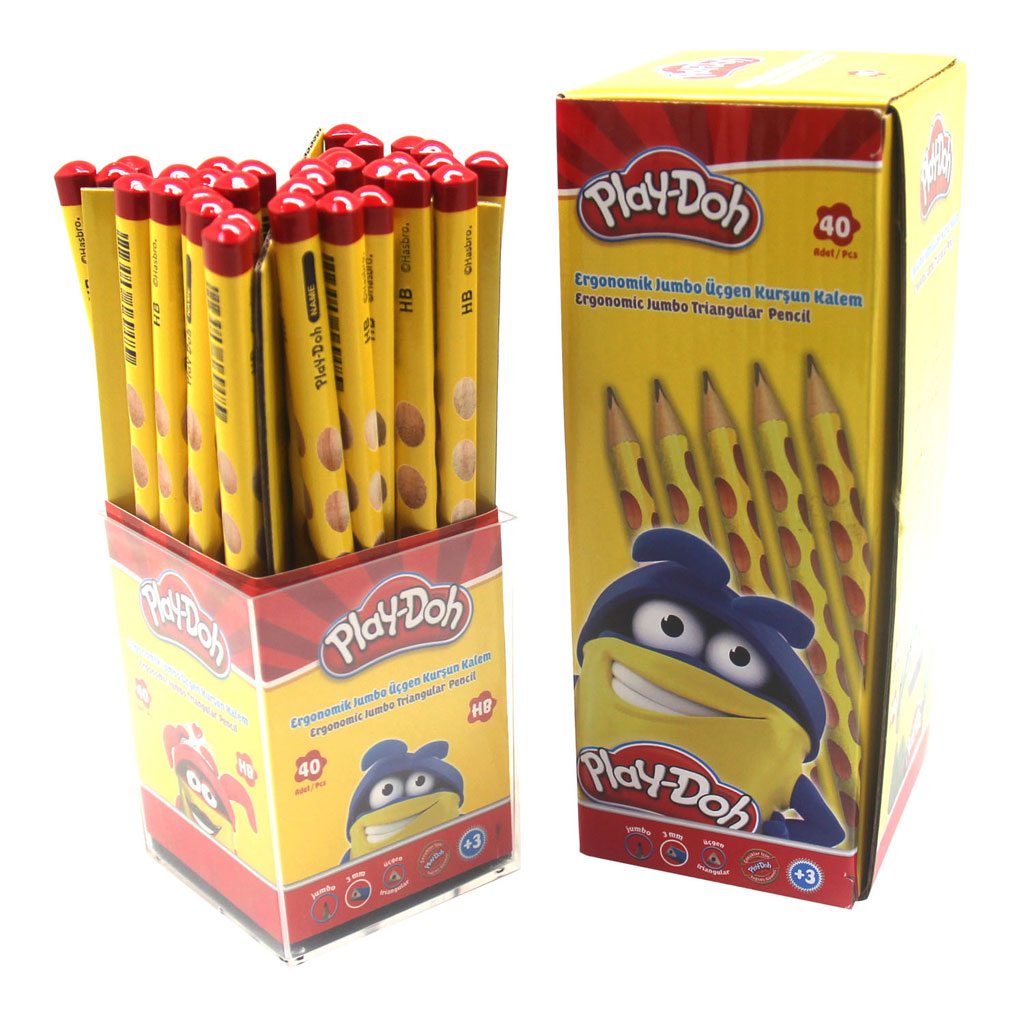 Play-Doh Oluklu Jumbo Üçgen Kurşun Kalem 72'li