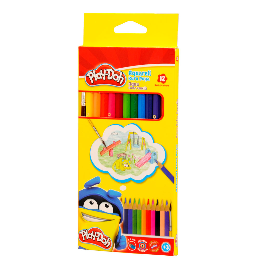 Play-Doh Kuruboya Aquarell 12 Renk Tam Boy