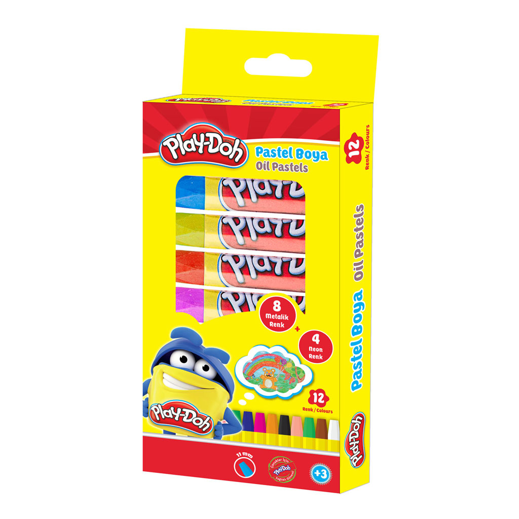 Play-Doh Pastel Boya 8 Renk Metalik + 4 Renk Neon