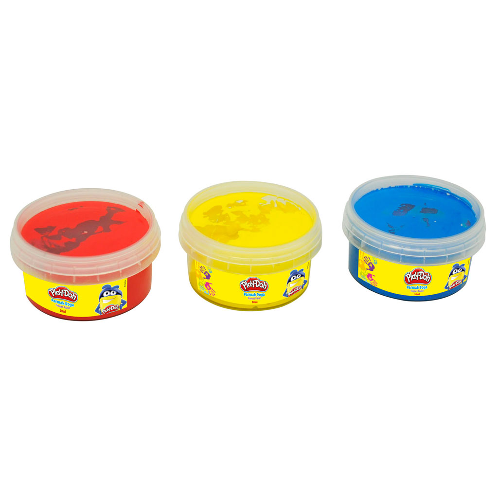 Play-Doh Parmak Boyası 3 Renk 50 ml