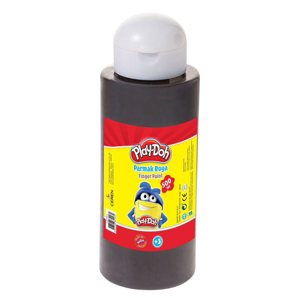 Play-Doh Parmak Boyası (Tüp) 500 ml Siyah