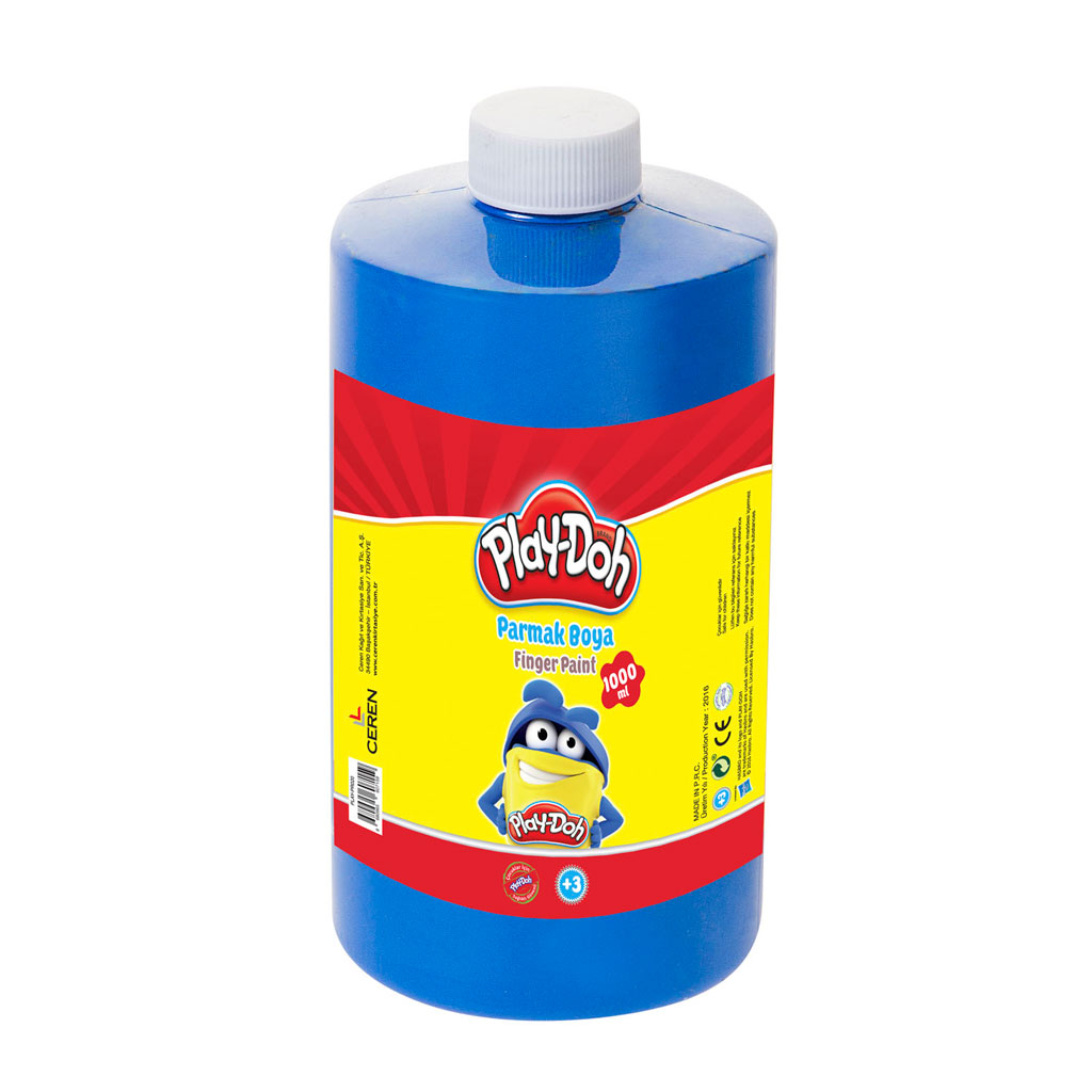 Play-Doh Parmak Boyası 1 lt Mavi
