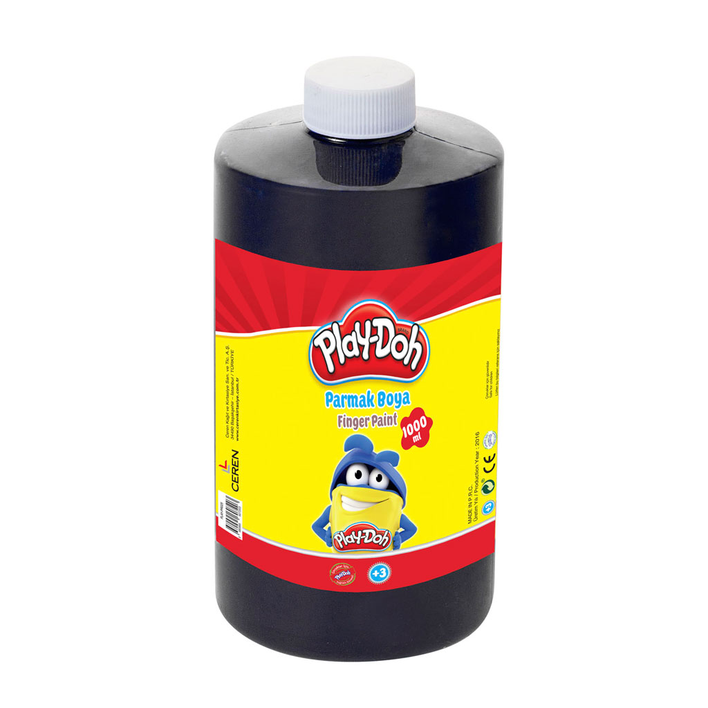 Play-Doh Parmak Boyası 1 lt Siyah