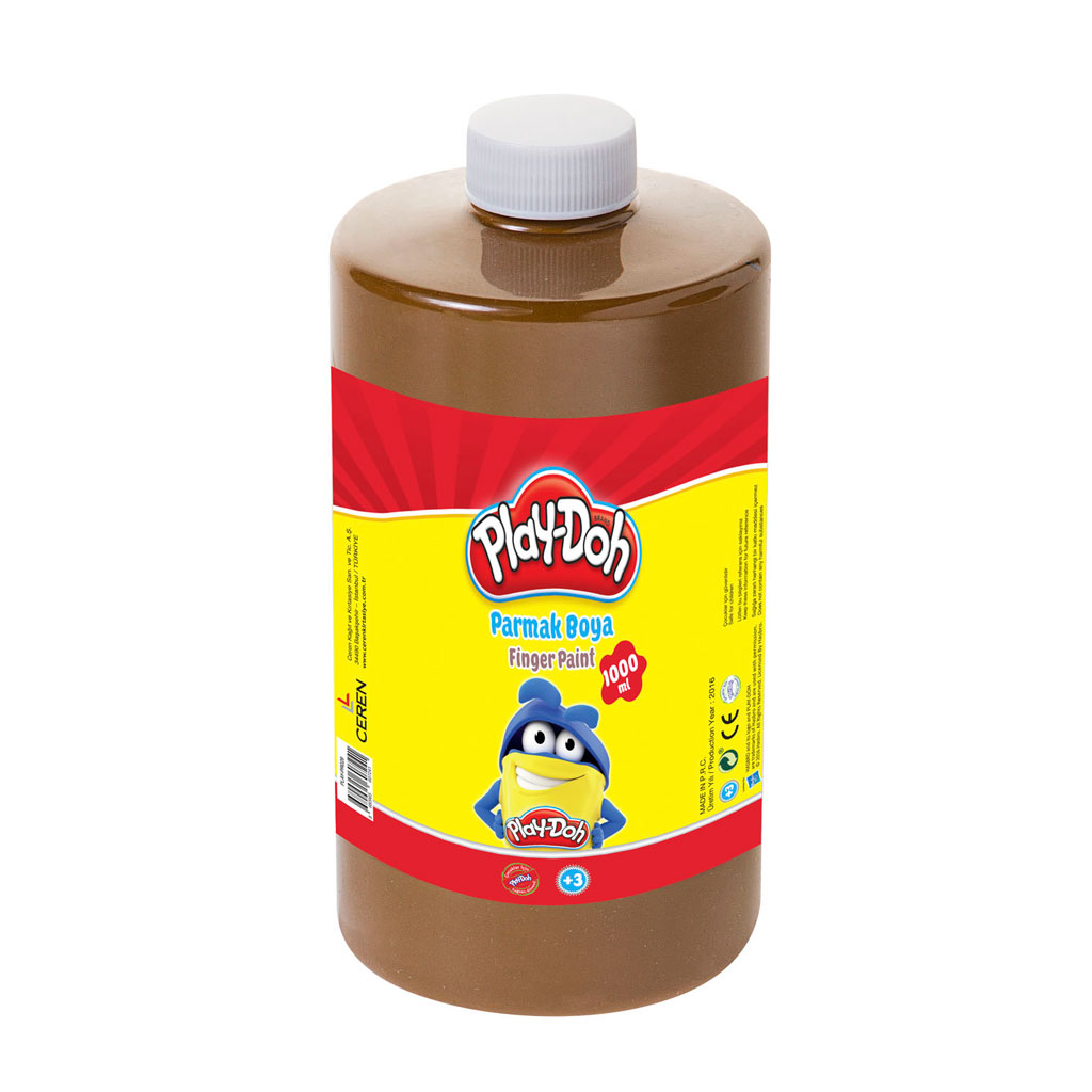 Play-Doh Parmak Boyası 1 lt Kahverengi