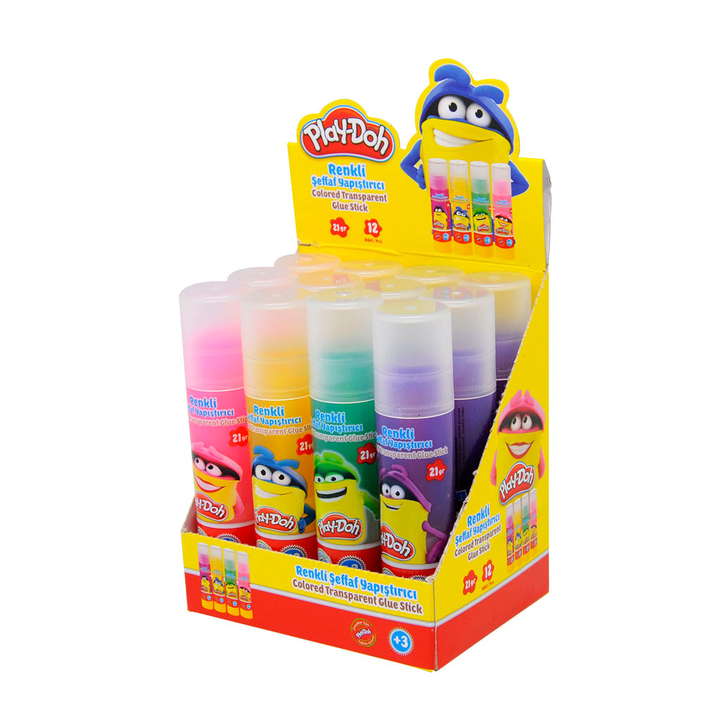 Play-Doh Transparan Renkli Stick