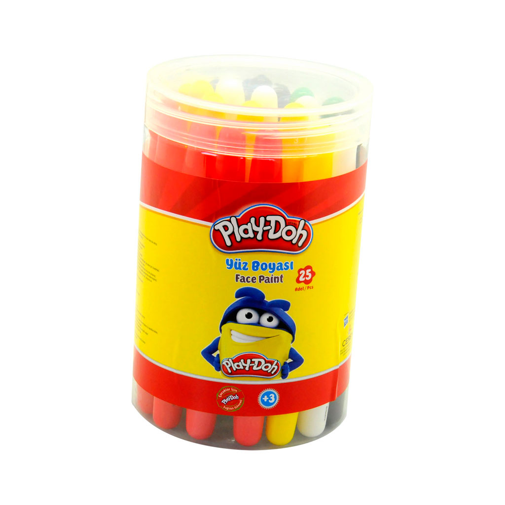 Play-Doh Yüz Boyası 6 Renk 25'li